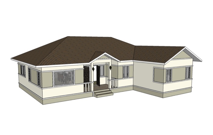 3D изображение дома